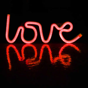 Love neon sign with USB and battery operation for wall decoration