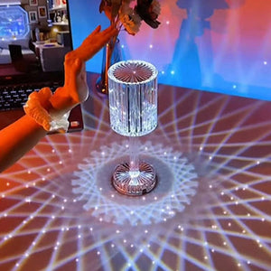 Luxury desk lamp with crystal design for classy interior home decor