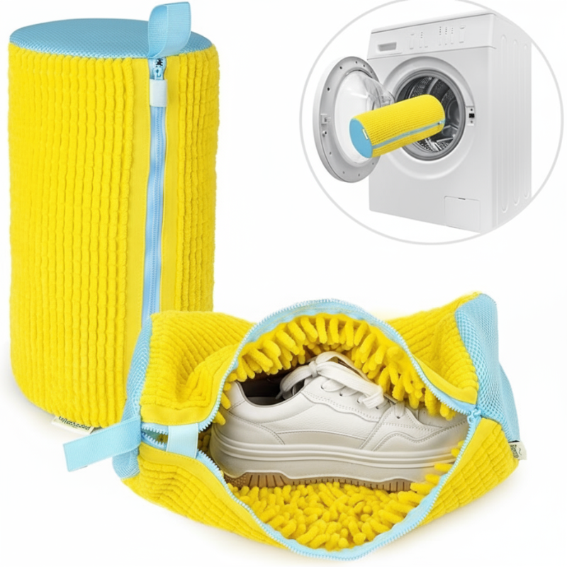 Shoe Washing Bag for Washing Machine – Reusable Laundry Bag for Shoes, Washer & Dryer (Random Color-Pack of 1)