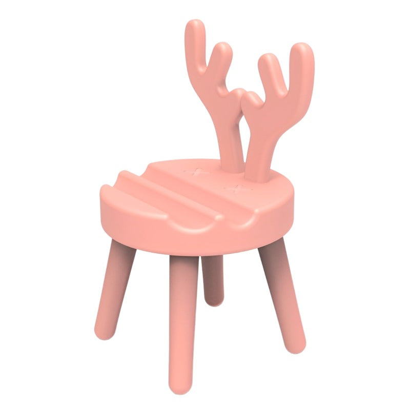 Antler Mobile Stand – Cute Deer Antler Phone Holder for Desk, Table & Office (Random color-Pack of 1)