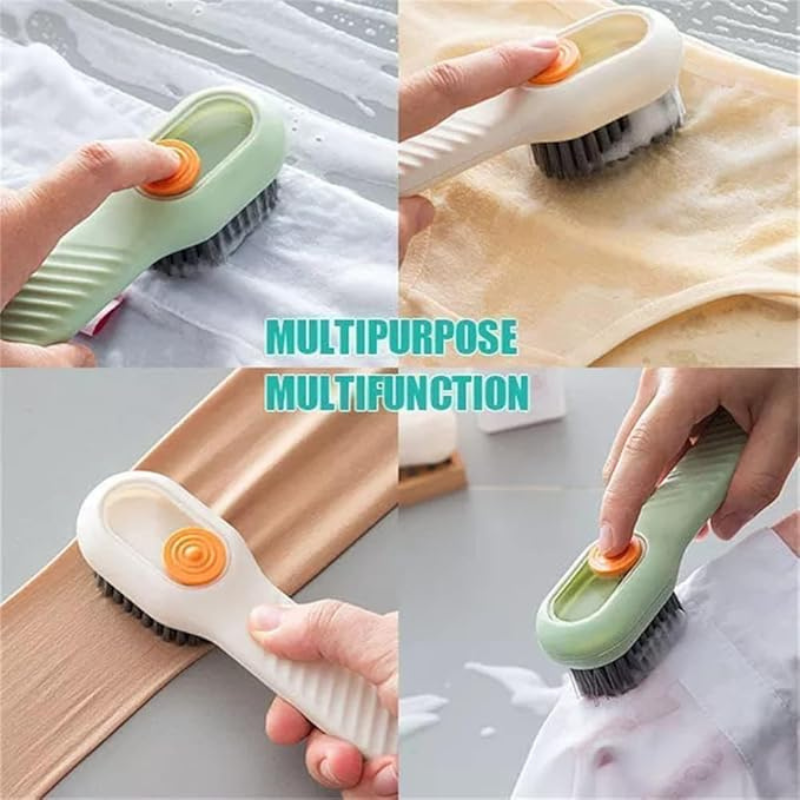 Multifunctional Soft Bristle Liquid Brush – Durable Cleaning & Application Tool for Household and Kitchen Use(Random Color-Pack of 1