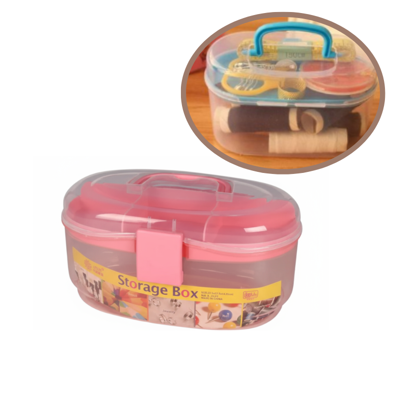 Large Capacity Multipurpose Storage Box – Home & Office Organizer for Accessories (Random color-Pack of 1)