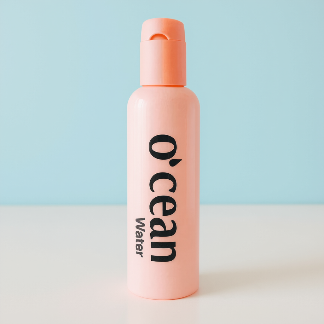 Ocean-Inspired Water Bottle - With Flip Cap,Portable Drinking Bottle (Random Color- Pack of 1)