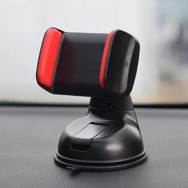 Adjustable Car Mobile Phone Holder – 360° Rotatable Dashboard & Windshield Mount with Strong Suction Cup (Pack of 1)