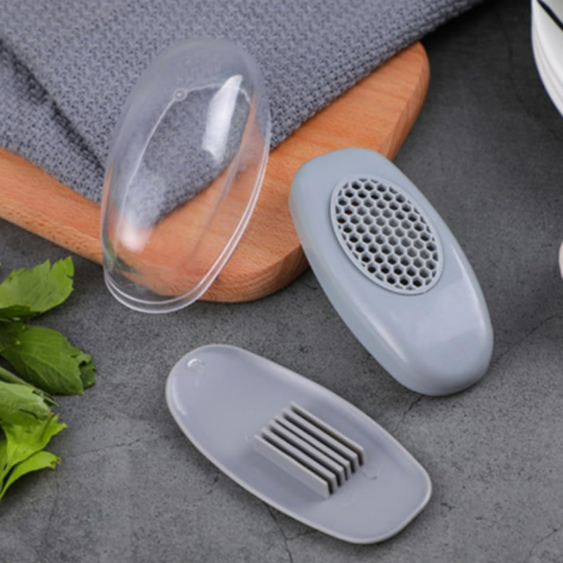 Manual Garlic Chopper – Easy Mesh Garlic Masher with Pressure Mechanism