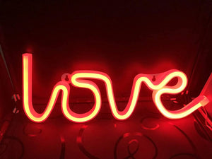 Romantic LED love light suitable for wedding decorations