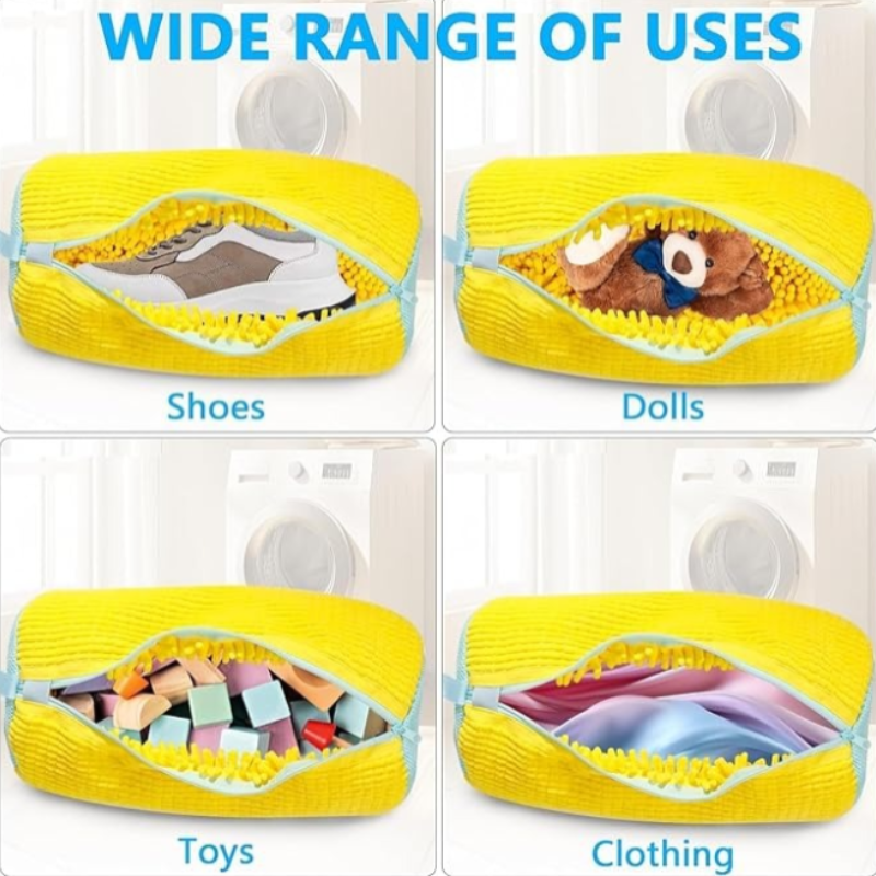 Shoe Washing Bag for Washing Machine – Reusable Laundry Bag for Shoes, Washer & Dryer (Random Color-Pack of 1)