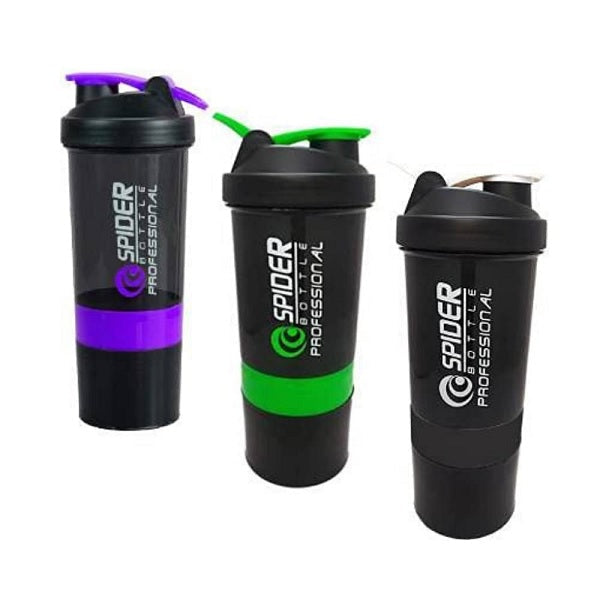 Spider Protein Shaker Bottle – Leak-Proof Gym & Fitness Water Bottle for Protein Shakes(Pack of 1)