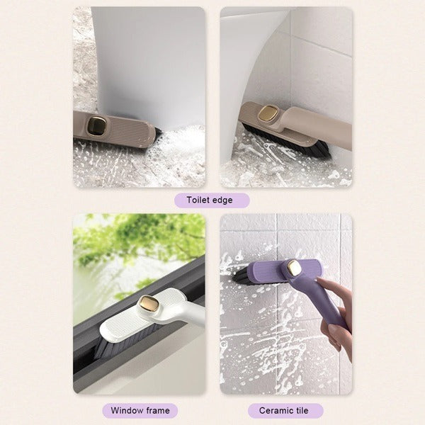 Multifunctional Rotating Brush – 2-in-1 Cleaning Tool for Kitchen, Bathroom, Floor & Home Use (Random color-Pack of 1)