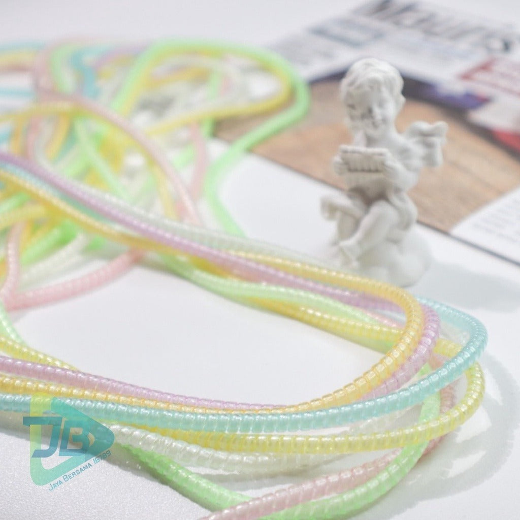 Glow in Dark Spiral Cable Cord Protector (Random Color)