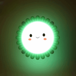 Smiley Sun Shaped LED Night Lamp (Random Colors)