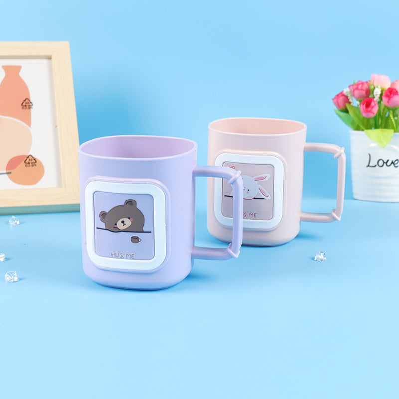 Animal Print Coffee Mug – Multipurpose Toothbrush & Gargle Cup (Random color-Pack of 1 Pc)