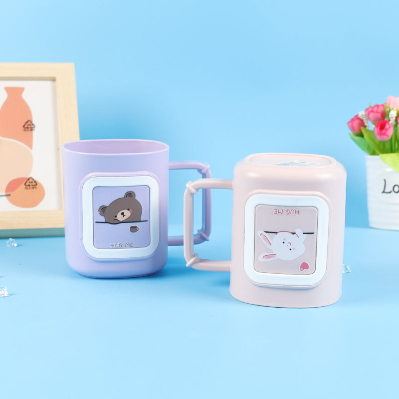 Animal Print Coffee Mug – Multipurpose Toothbrush & Gargle Cup (Random color-Pack of 1 Pc)