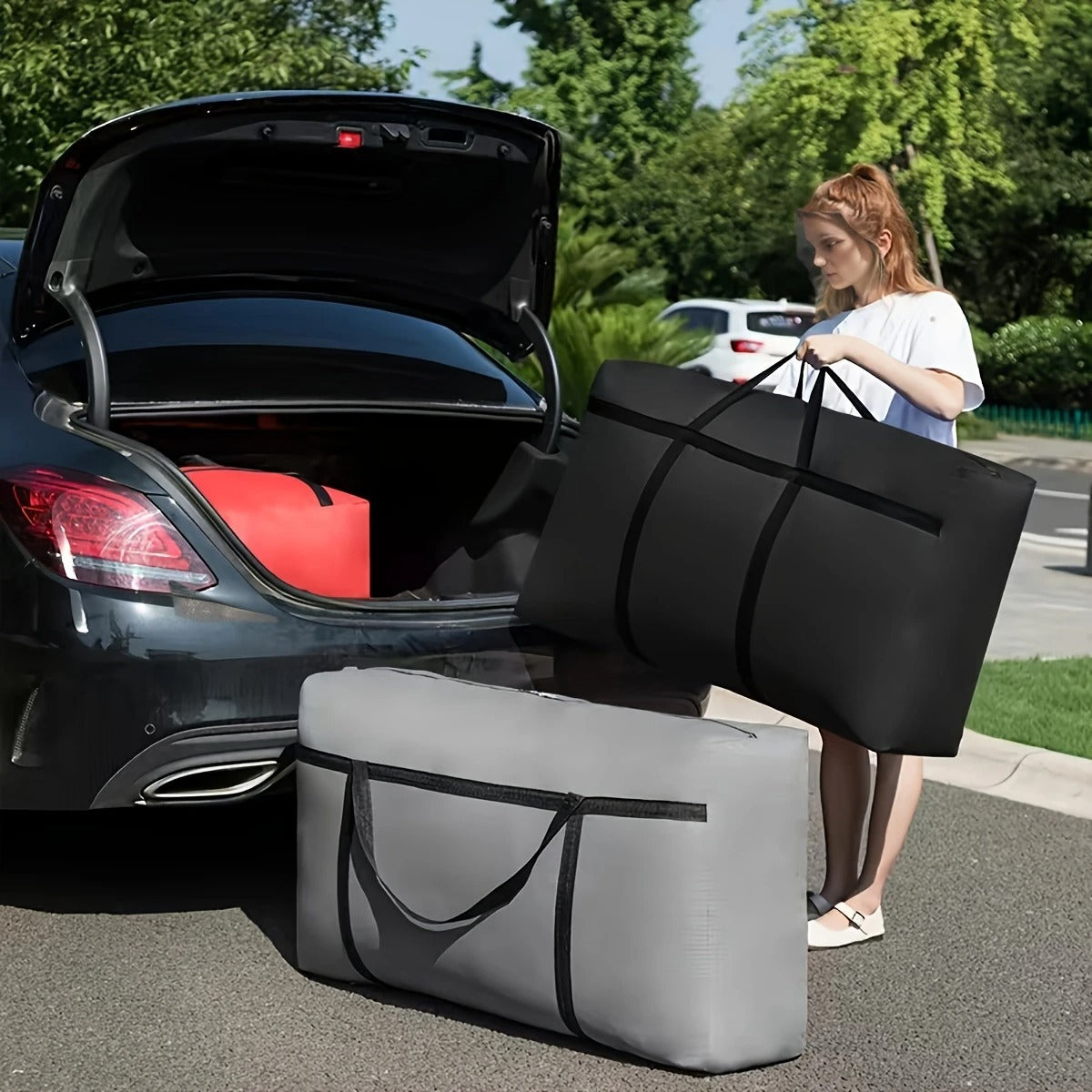 Large Oversized Tote Bag – Stylish Big Bag for Travel (Random color-Pack of 1)