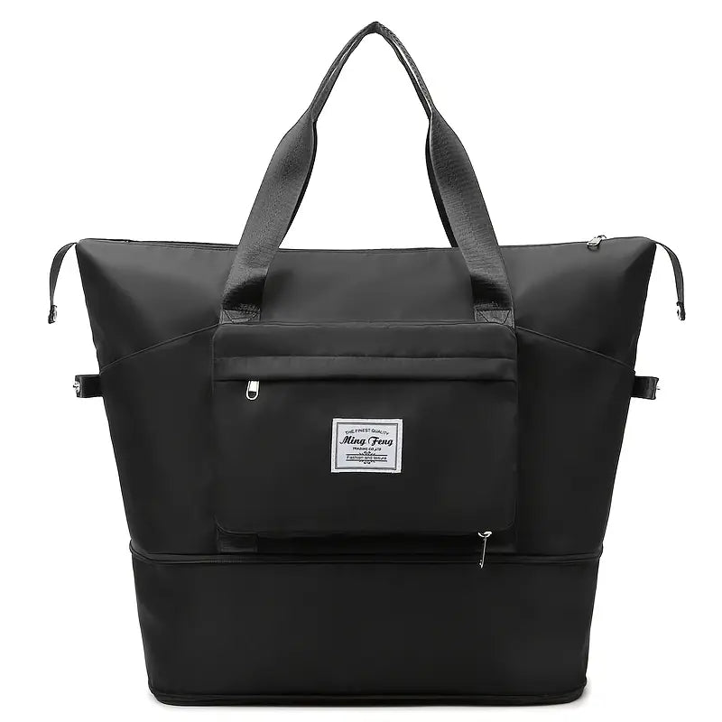 Oxford Fabric Large Capacity Travel Bag – Foldable & Expandable Waterproof Duffel Bag | Collapsible Handbag for Travel, Gym, Overnight & Weekend Trips