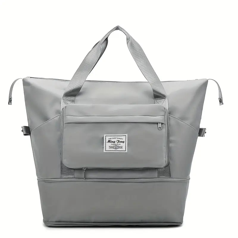 Oxford Fabric Large Capacity Travel Bag – Foldable & Expandable Waterproof Duffel Bag | Collapsible Handbag for Travel, Gym, Overnight & Weekend Trips