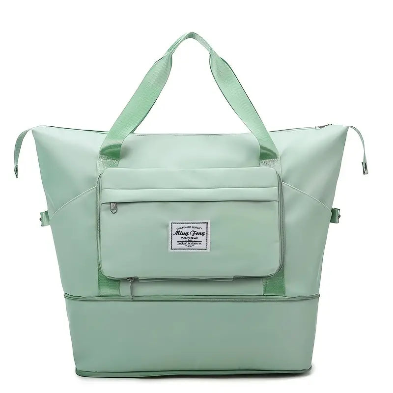 Oxford Fabric Large Capacity Travel Bag – Foldable & Expandable Waterproof Duffel Bag | Collapsible Handbag for Travel, Gym, Overnight & Weekend Trips