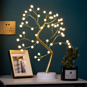 USB and battery operated tree light with touch switch and 36 LED