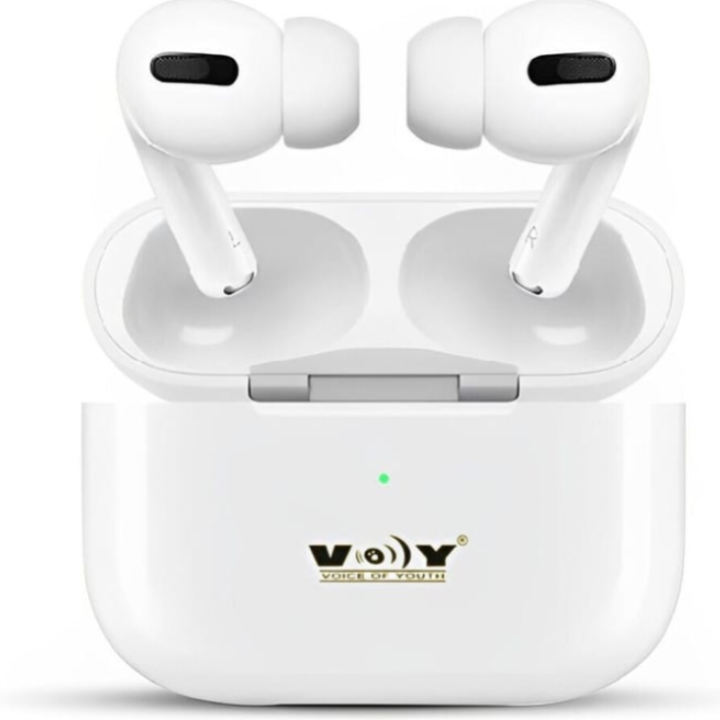 VOY PRO 2 True Wireless Bluetooth Earbuds (White) – 25 Hours Playtime, 13mm Drivers, Deep Bass & Clear Calls