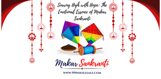 Makar Sankranti festival of flying kites high in the sky