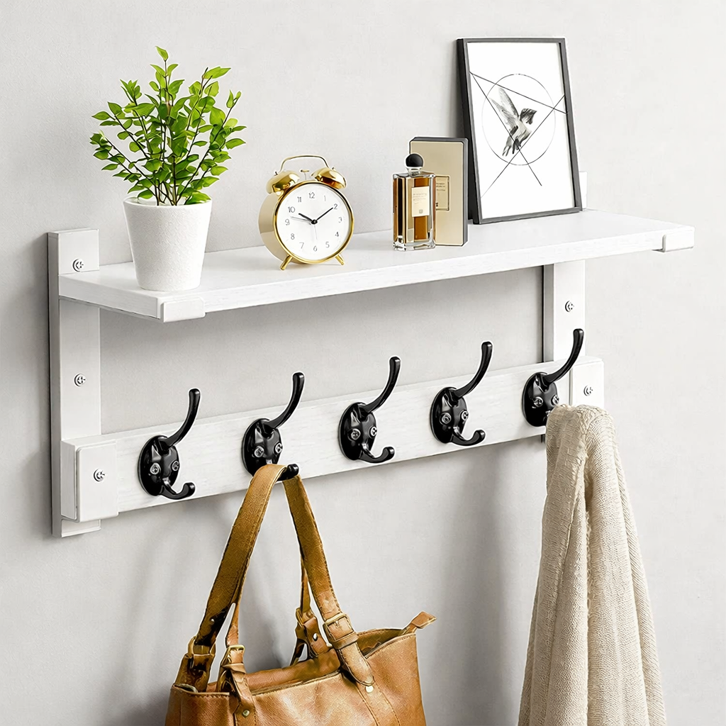 Hooks, Hangers, Holders & Shelves