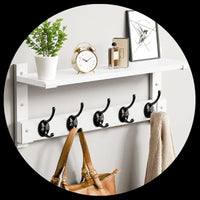 Hooks, Hangers, Holders & Shelves