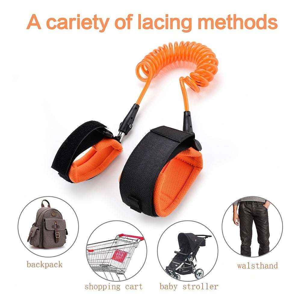 Anti Lost Wrist Link For Toddlers Babies & Kids, 4.92ft Safety Wrist Link - Reflective Child Walking Rope For Boy & Girls, Child Safety Wrist Band