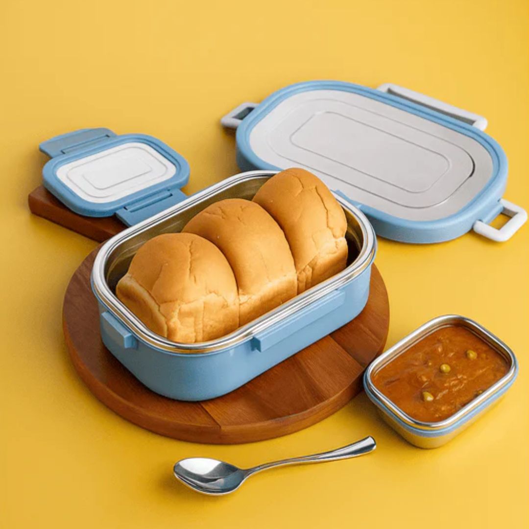 Qunic Insulated Lunch Box – Keeps Food Warm for School & Office (Pack of 1Pc)