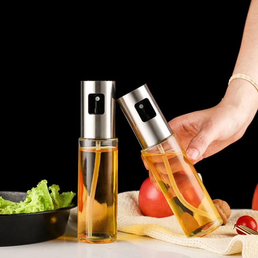 100ML Glass Oil Spray Bottle – Refillable Cooking Oil Sprayer for Kitchen Use (Pack of 1)