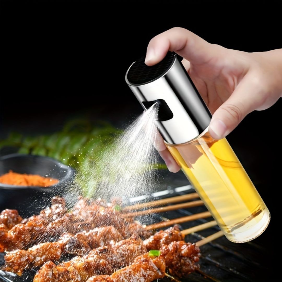 100ML Glass Oil Spray Bottle – Refillable Cooking Oil Sprayer for Kitchen Use (Pack of 1)