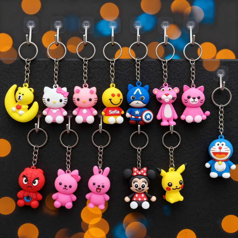 Most Random Keychains Buy Mini Random Cartoon Keychain Combo of 12 Pcs Online - 99Wholesale ...
