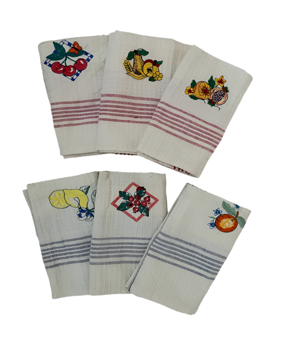 Multiple Design White Towel