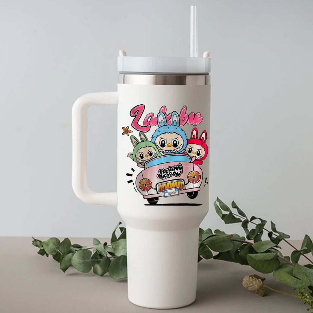 Custom Water Tumbler with Labubu Design: A fun and unique gift for kids or her