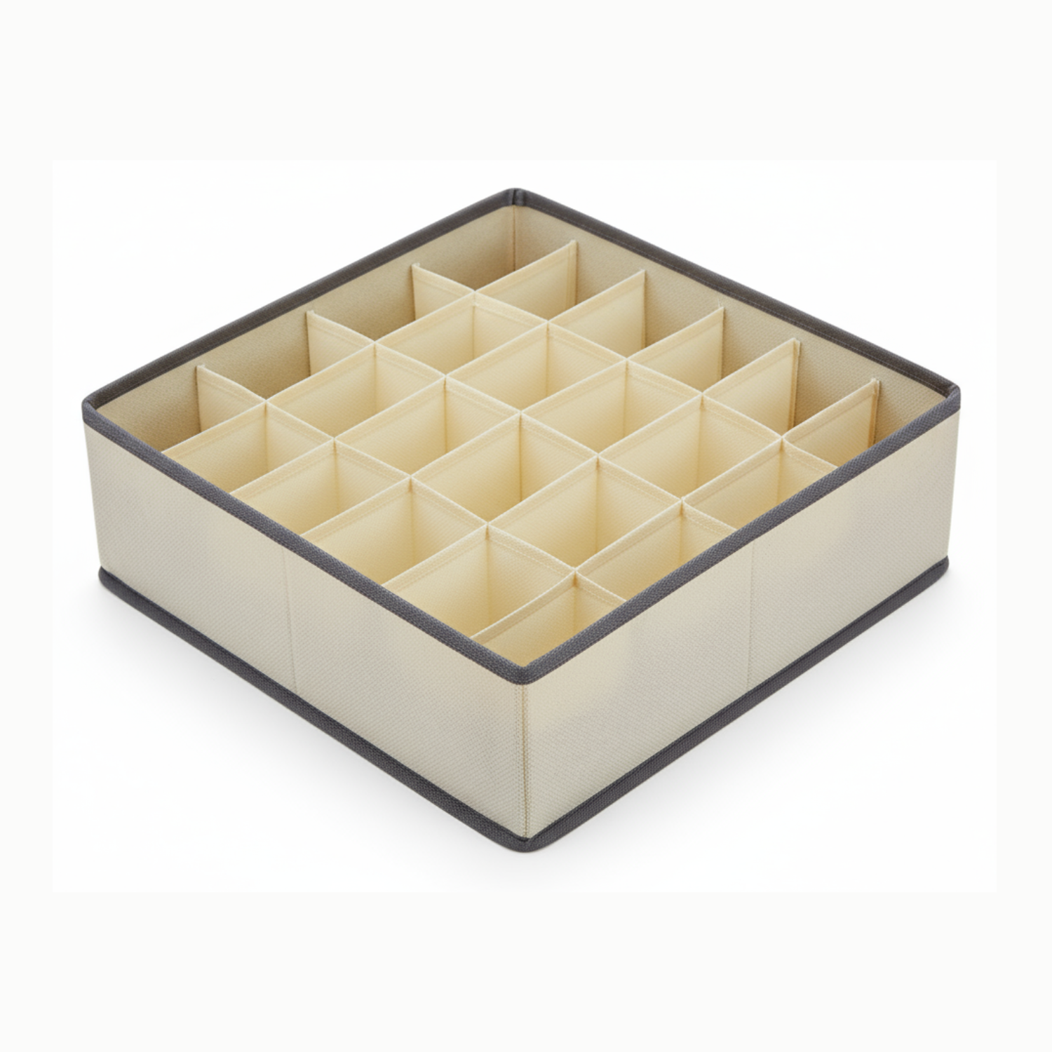 24-Cell Collapsible Socks & Underwear Organizer Box – Foldable Closet & Drawer Divider for Ties, Lingerie & Accessories (Pack of 1)