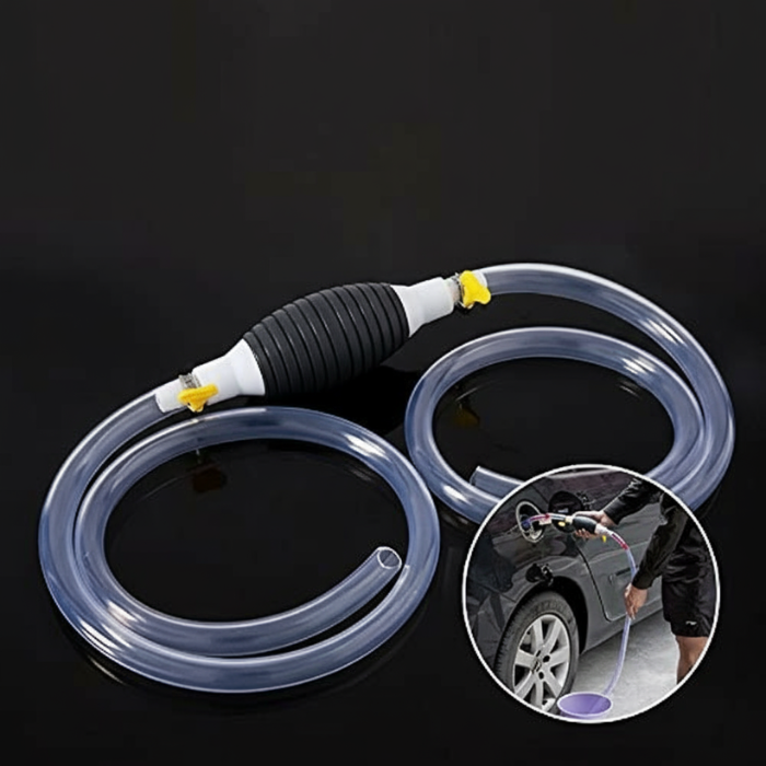 Oil Transfer Gadget – 2 Mtr Manual Fuel Pump Kit for Petrol, Diesel, Oil, Water & Aquarium Use