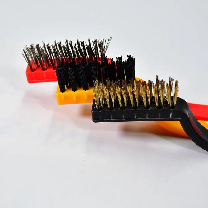 3 Pcs Gas Stove Cleaning Brush Set – Durable Bristles for Kitchen Stove & Gas Burner Cleaning