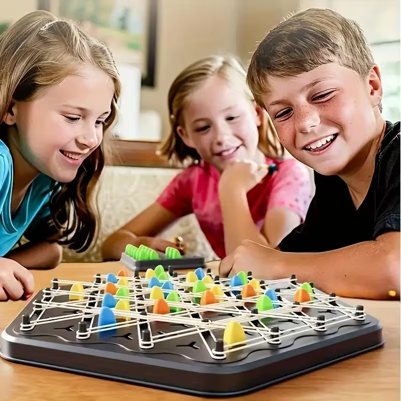 Strategy Board Game with Chess Board & Pieces – Durable PP Material | Parent-Child Educational Game for Strategic Thinking & Concentration