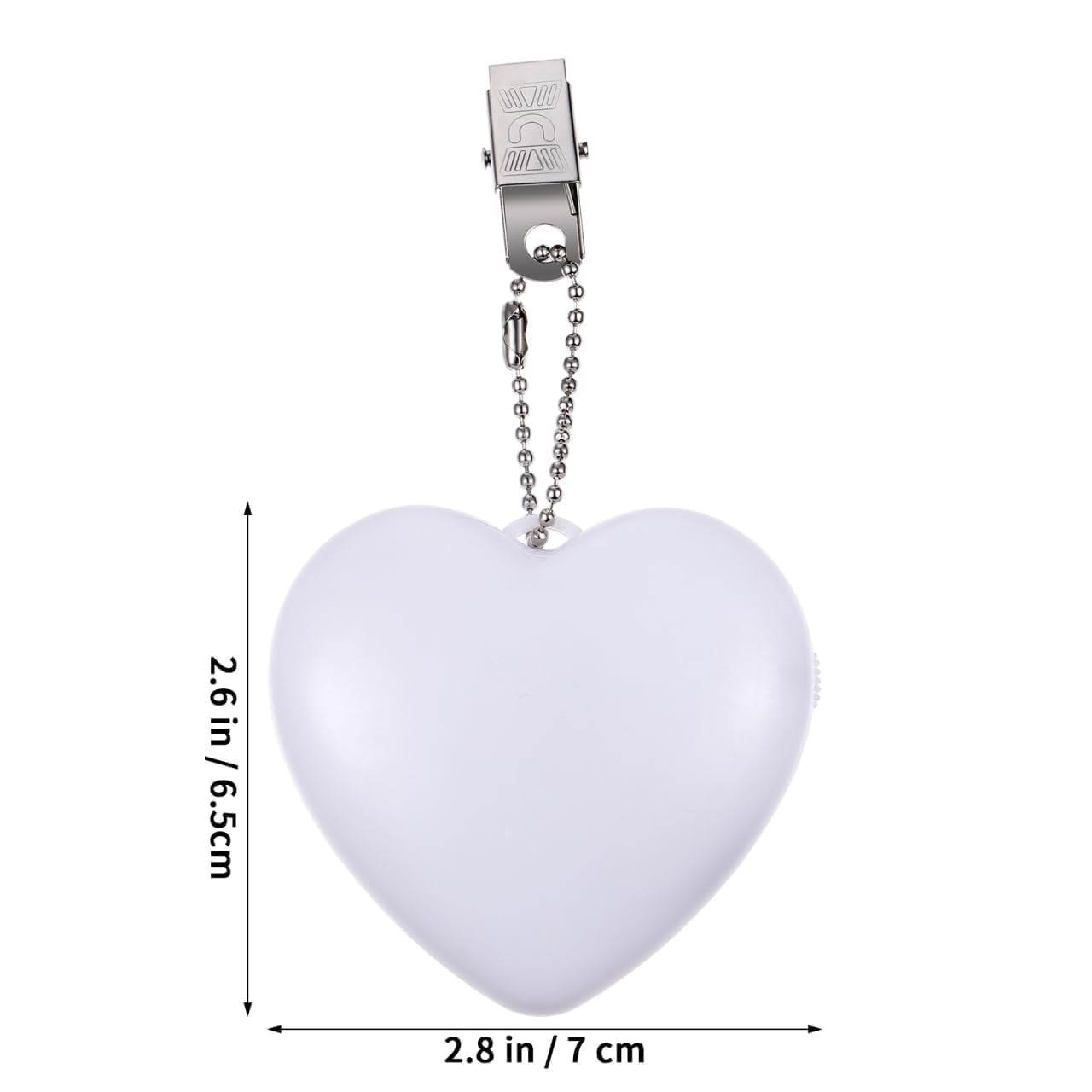 Heart Shaped Keychain Flashlight  USB Mini Safety Torch Night Light Handbag Purse Lamp Best Gifts Sensor Touch Activated