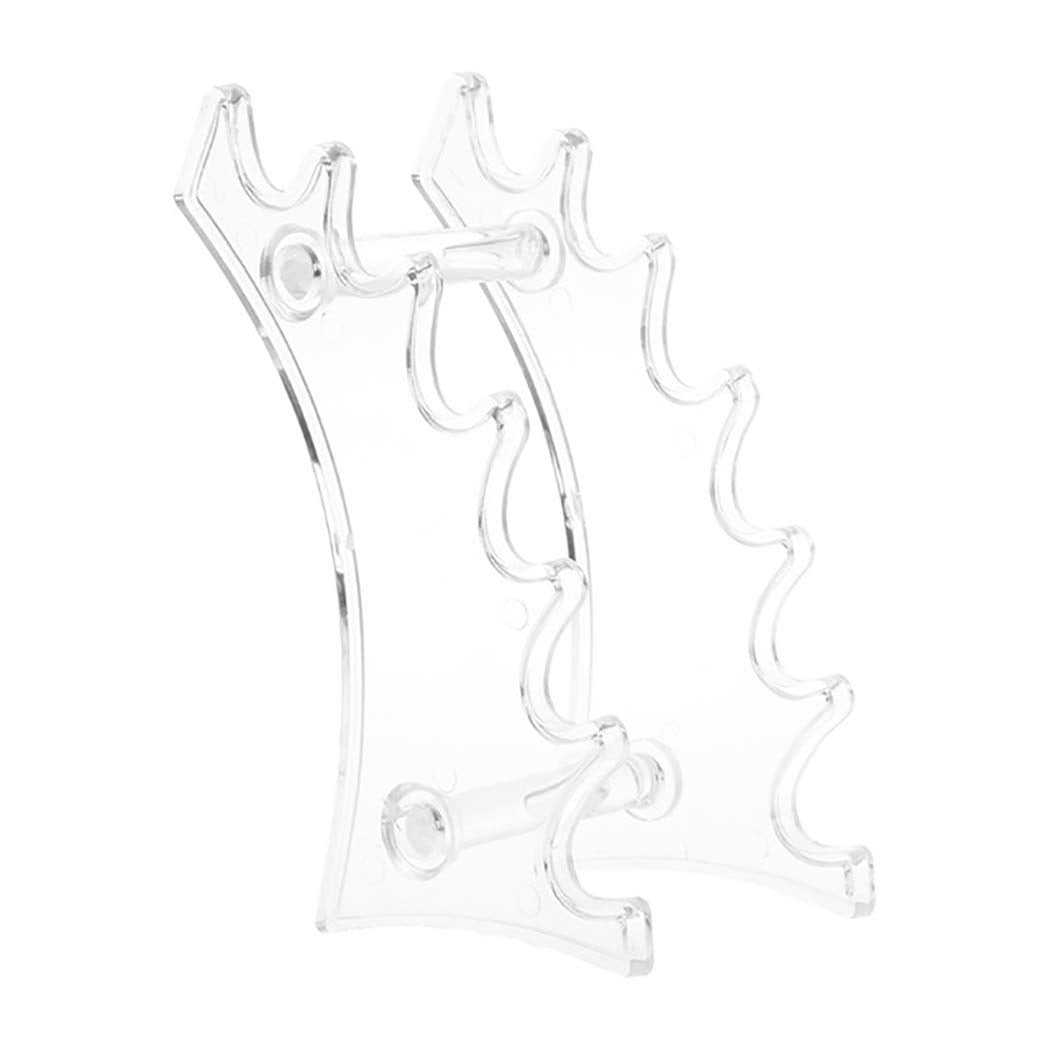Pen Holder Stand Creative 6 Slots Horizontal Pen Display Stand