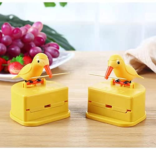 Bird Toothpick Dispenser Telescopic Automatic Toothpick Dispenser Cute Toothpick Holder Decoration The kitchen, Home Party Fun Gifts For Children Parents
