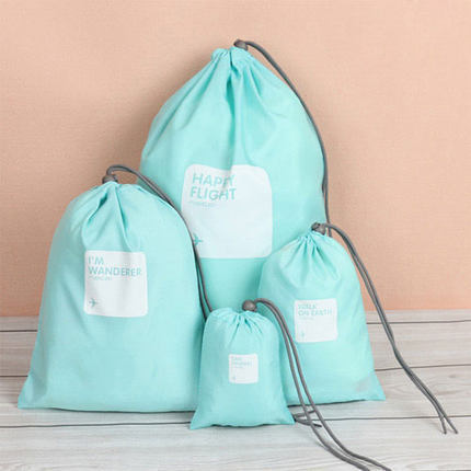 4 Pcs Waterproof Shoe & Laundry Bag