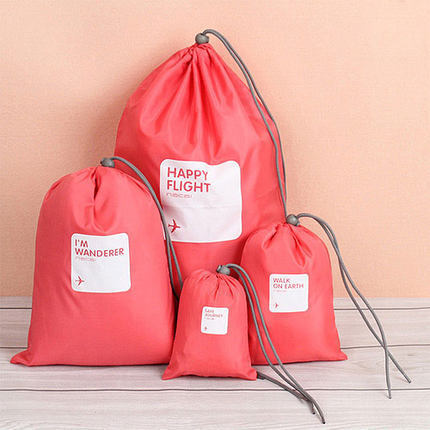 4 Pcs Waterproof Shoe & Laundry Bag