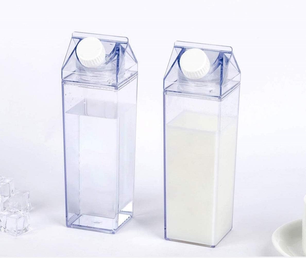 Transparent Milk Carton Water Bottle 500ml