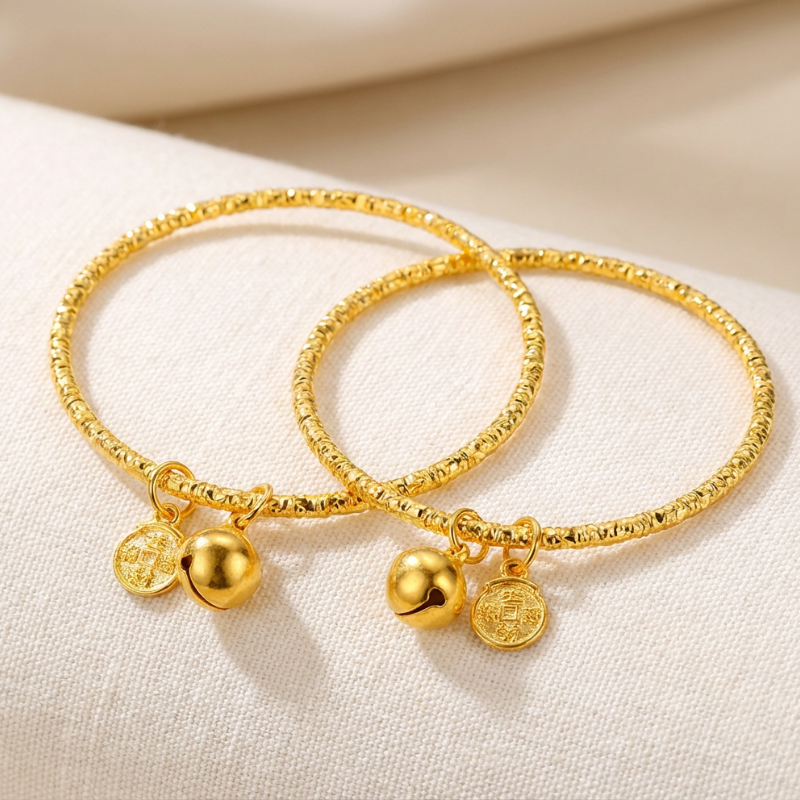 Double Charm Bracelet – Elegant Fashion Bracelet for Women & Girls (Pack of 1 Pc)