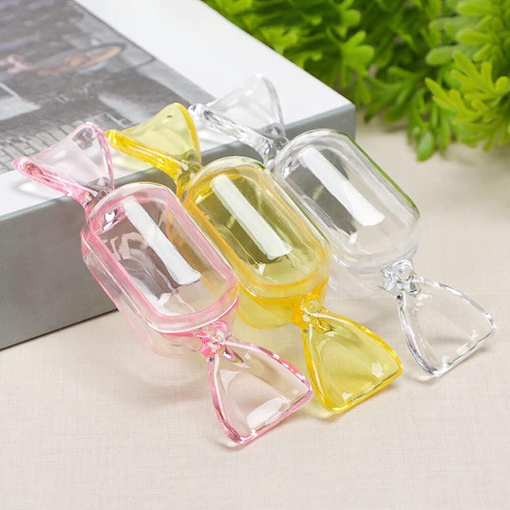 10 Pcs Mini Jewelry Organizer, Transparent Candy Shaped Jewelry Box Ring Organizer