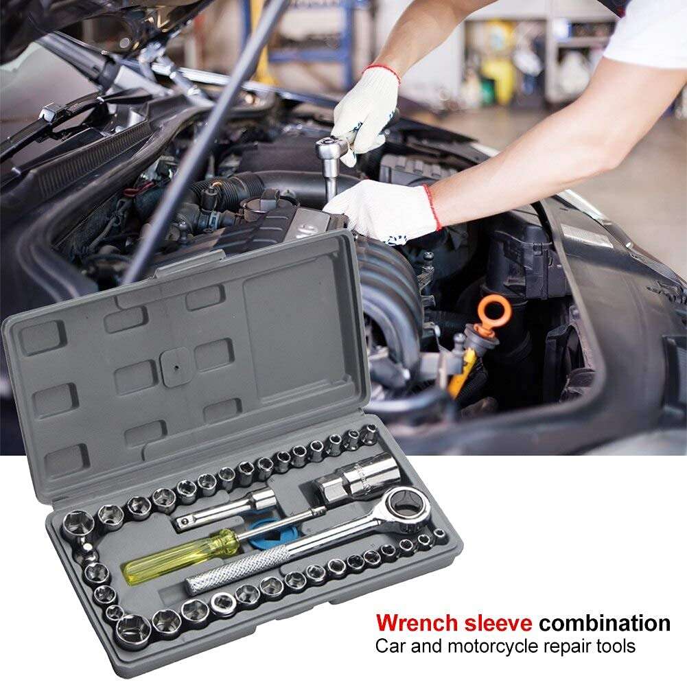 40 in 1 Pcs Hex Wrench Tool Screwdriver and Socket Kit Set (Metal and Steel) (Multicolor) (40 Pcs)