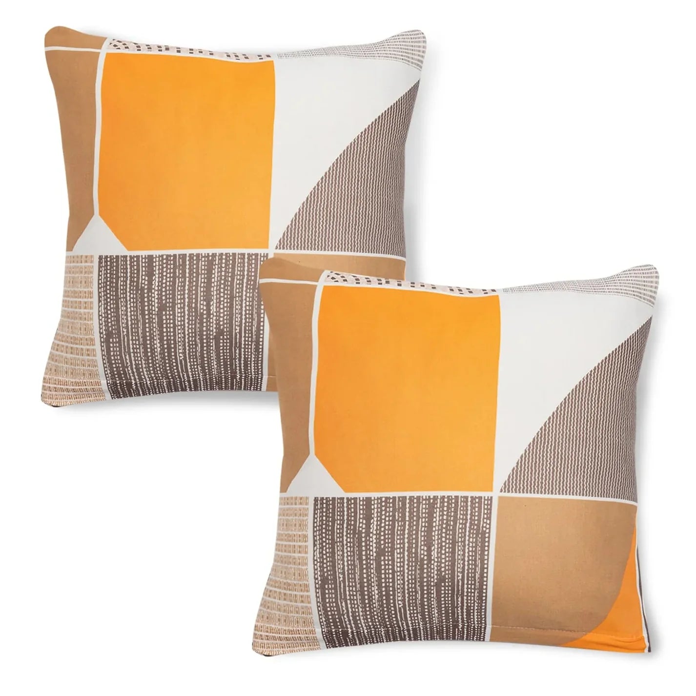 2 Pcs Stretchable Cushion Cover – Soft, Wrinkle-Free Pillowcase Set for Bedroom, Home & Hotel Use (Random color)