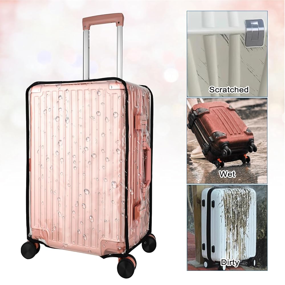 Transparent Luggage Trolley Waterproof Cover, Dust Proof Suitcase & Trolley Bag Cover