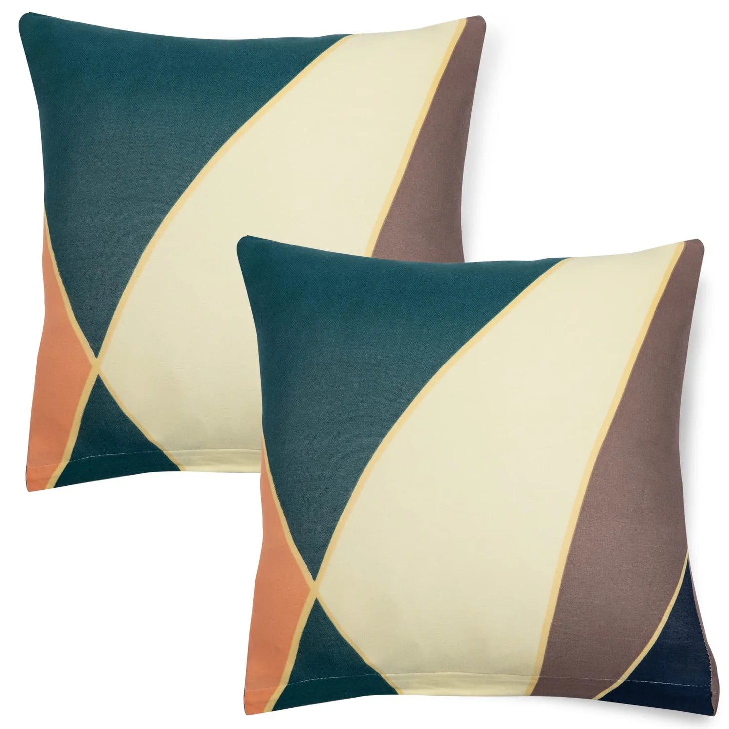 5 Pcs Stretchable Cushion Cover  – Soft, Wrinkle-Free Pillowcase Set for Bedroom, Home & Hotel Use (Random color)