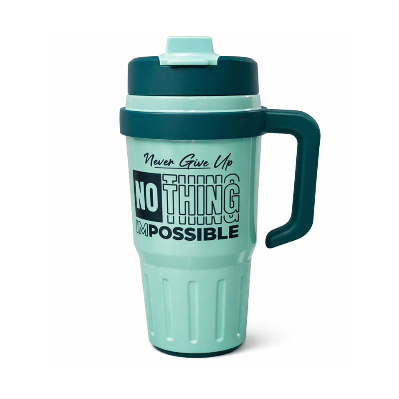 800ml Stainless Steel Tumbler | Travel Mug with Lid for Hot & Cold Drinks (Random Color-Pack of 1)